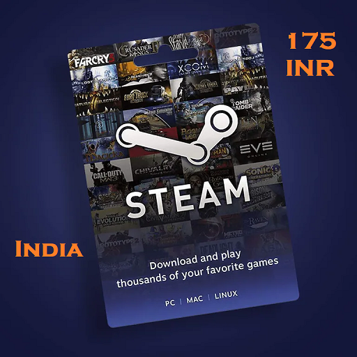 175 INR Steam Wallet Gift Card India - Premium-Accounts.shop